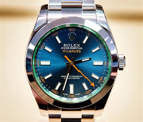 rolex milgauss z blue watch cost|Rolex Milgauss z blue price.